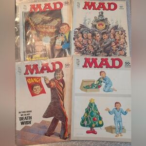 Magazine Vintage Comic Cover Wall Art - Red and White